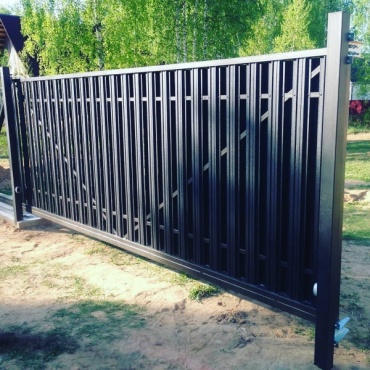 Ворота откатные Alutech из алюминиевого профиля 2250x1500